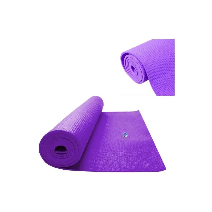 Colchoneta Yoga Mat Pilates Tapete Gimnasio de 6mm (color morado)