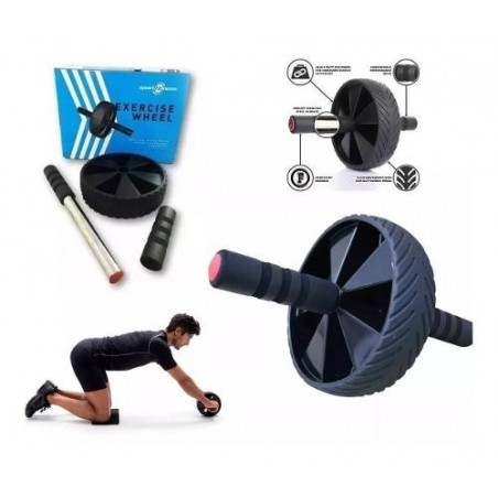 Rueda de Abdominal,Abdominales Casa Gimnasio Musculacion, Rodillo de Rueda,  AB Wheel Roller, Rodilleras Súper Suaves, Abdominales Casa Gimnasio  Musculacion, rodillo abdominal con alfombrilla profesional