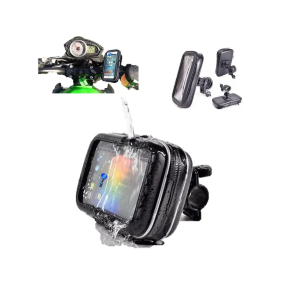 Estuche Impermeable Celular O Gps Soporte Para Moto O Bicicleta
