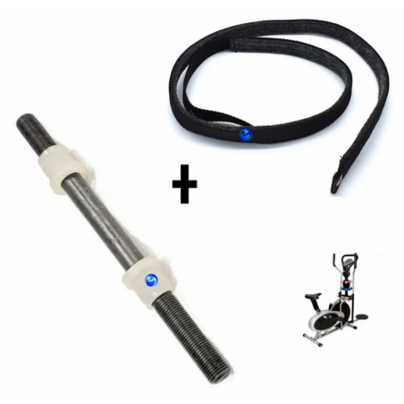 Kit Repuesto Correa+2 Bujes + Eje Volante Elíptica Orbitrack