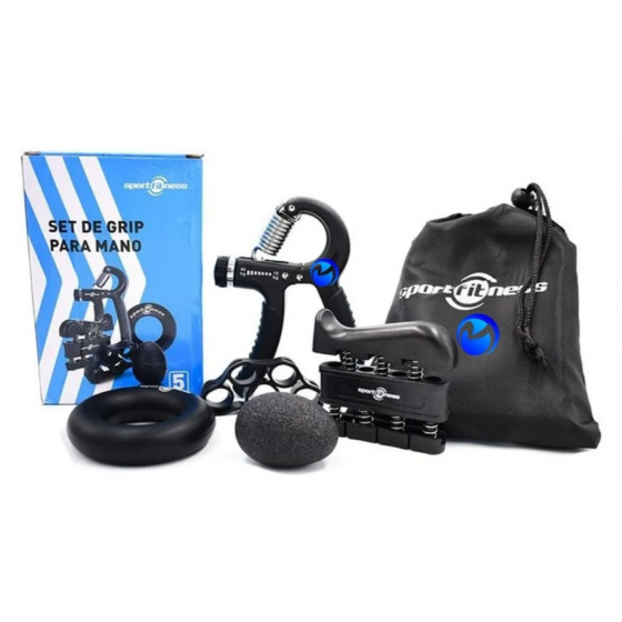 Set De Grip Para Manos Juegox5 Graduable Gym Rehabilitación