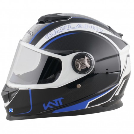 Casco Moto KONTROL M65 Oakland Blanco Brillo  FMVSS 218 DOT