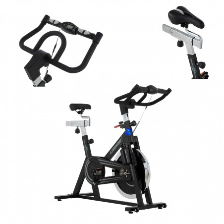 Bicicleta Spinning-estática Livorno Monitor Tracción Banda Fit