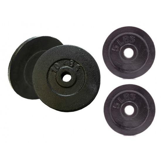 Discos de pesas estándar de 25 mm para mancuernas y barras