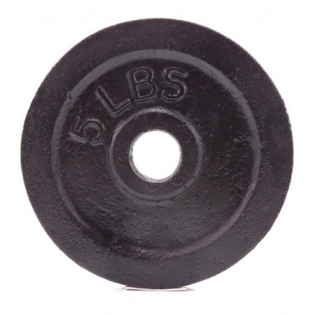 Disco De 5 Lb Hierro Para Mancuerna-barra- Pesa Gym 2.5cm