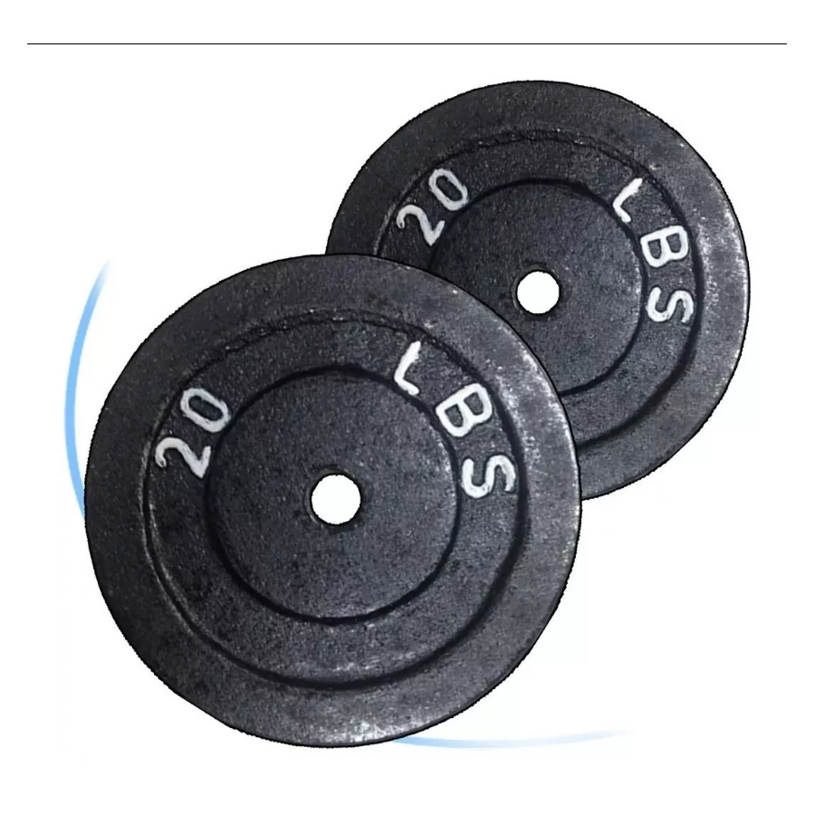 Set Kit 2 Discos Por 40 Lb Para Pesas Barras-mancuernas Gym