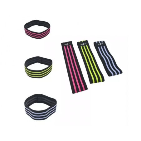 Set Bandas En Tela Planas Elásticas Cerradas X3 Sportfitness