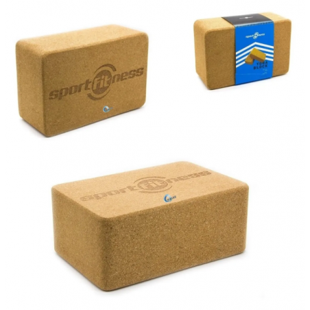 Cubo Bloque Yoga Corcho Sport Fitness Entrenamiento Pilates